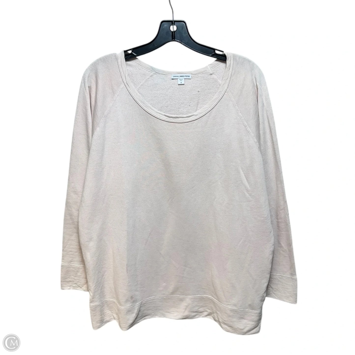 Top Long Sleeve By James Perse In Pink, Size: Xl
