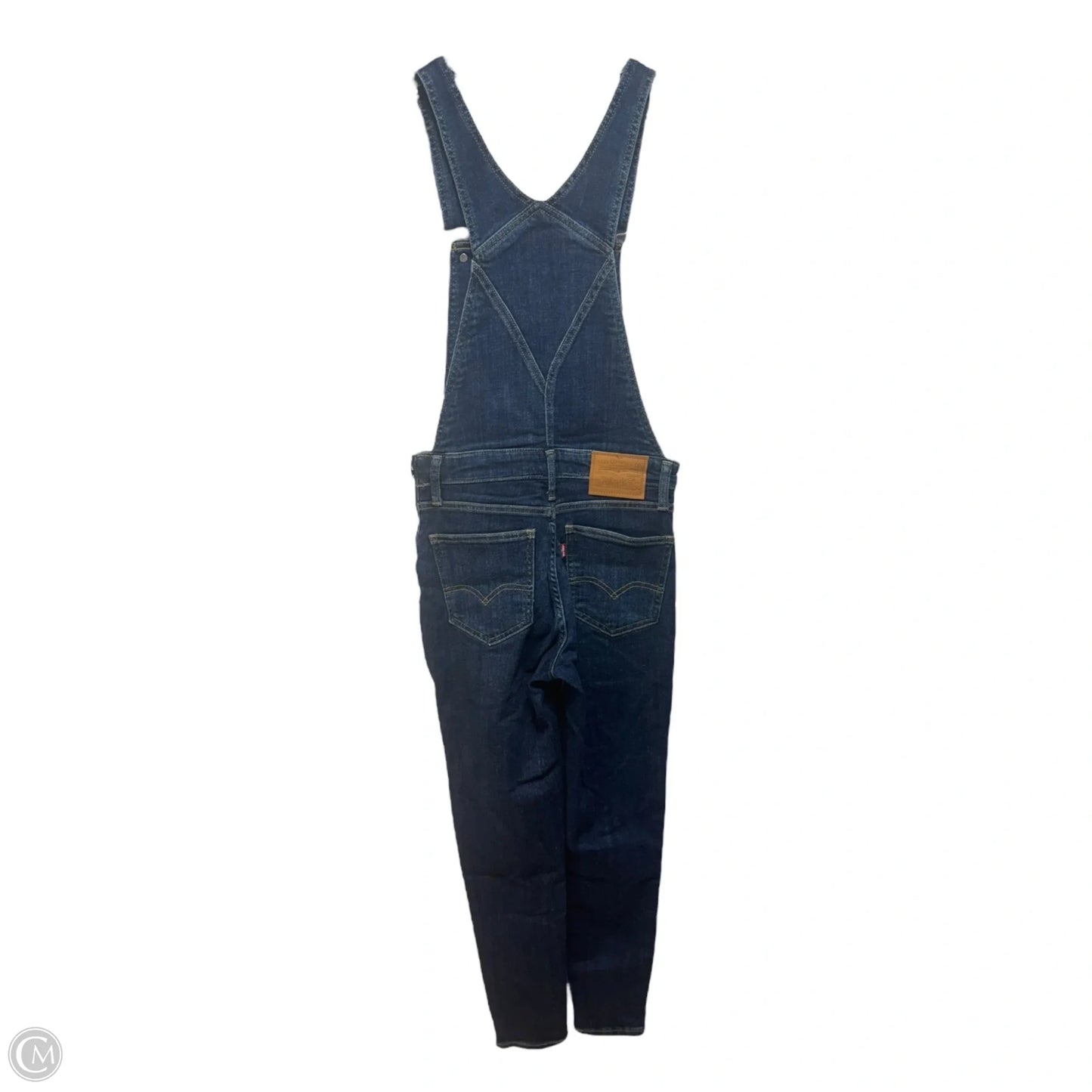Skinny Overalls By Levis In Blue Denim, Size: 2