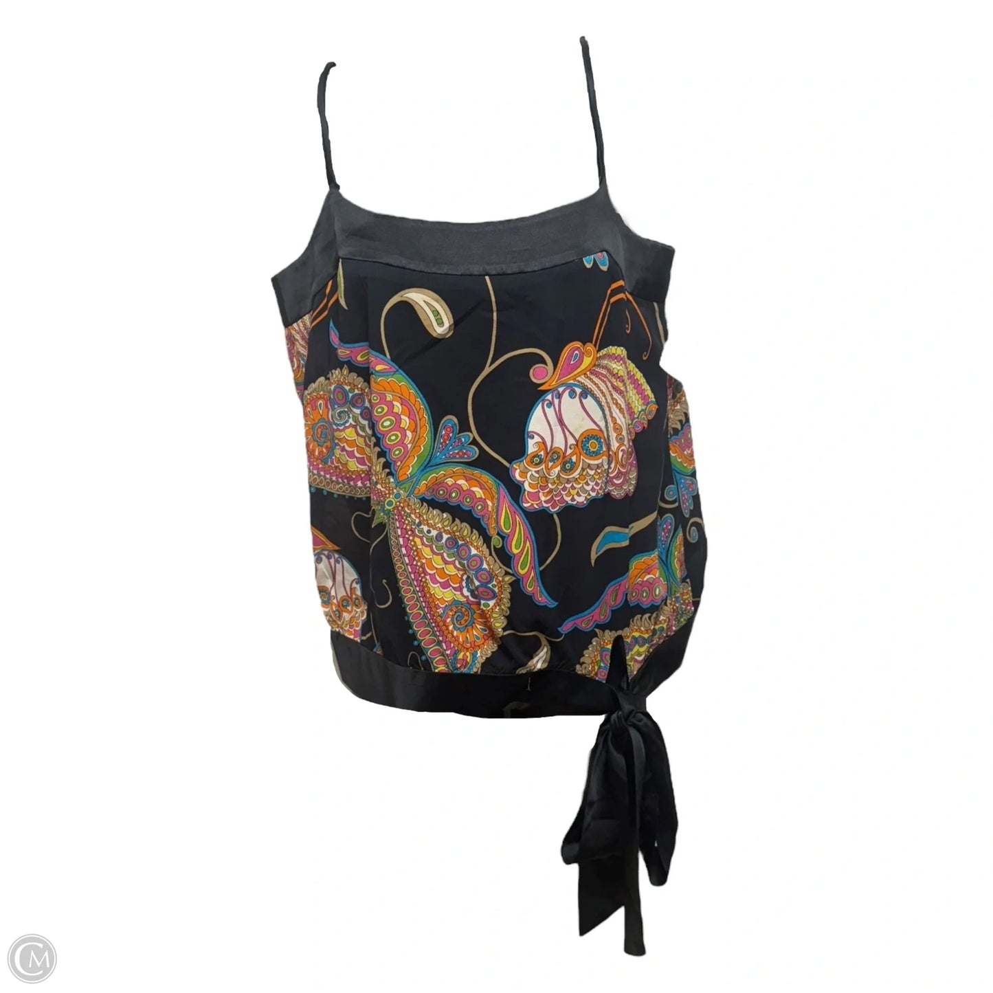 Silk Top Sleeveless By Trina Turk In Multi-colored, Size: S