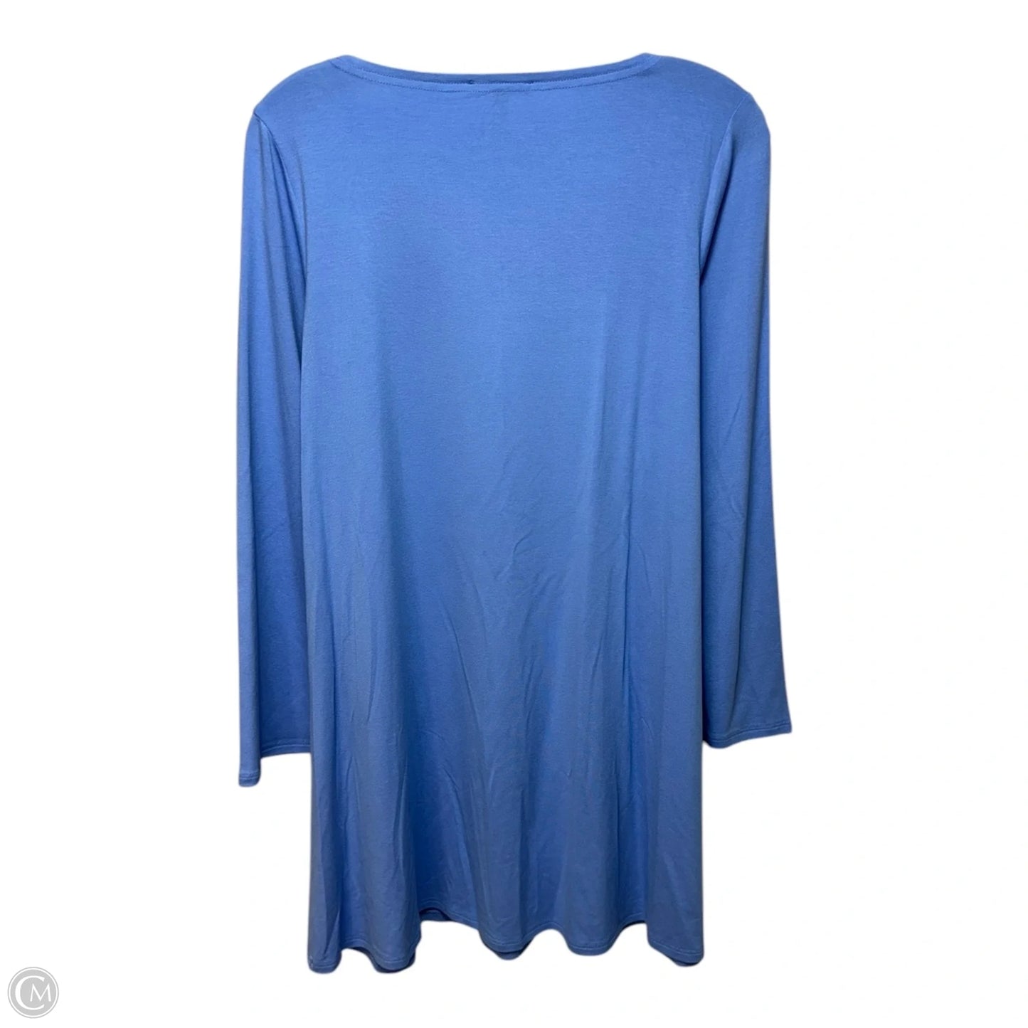 Tunic Long Sleeve By Eileen Fisher In Blue, Size: S