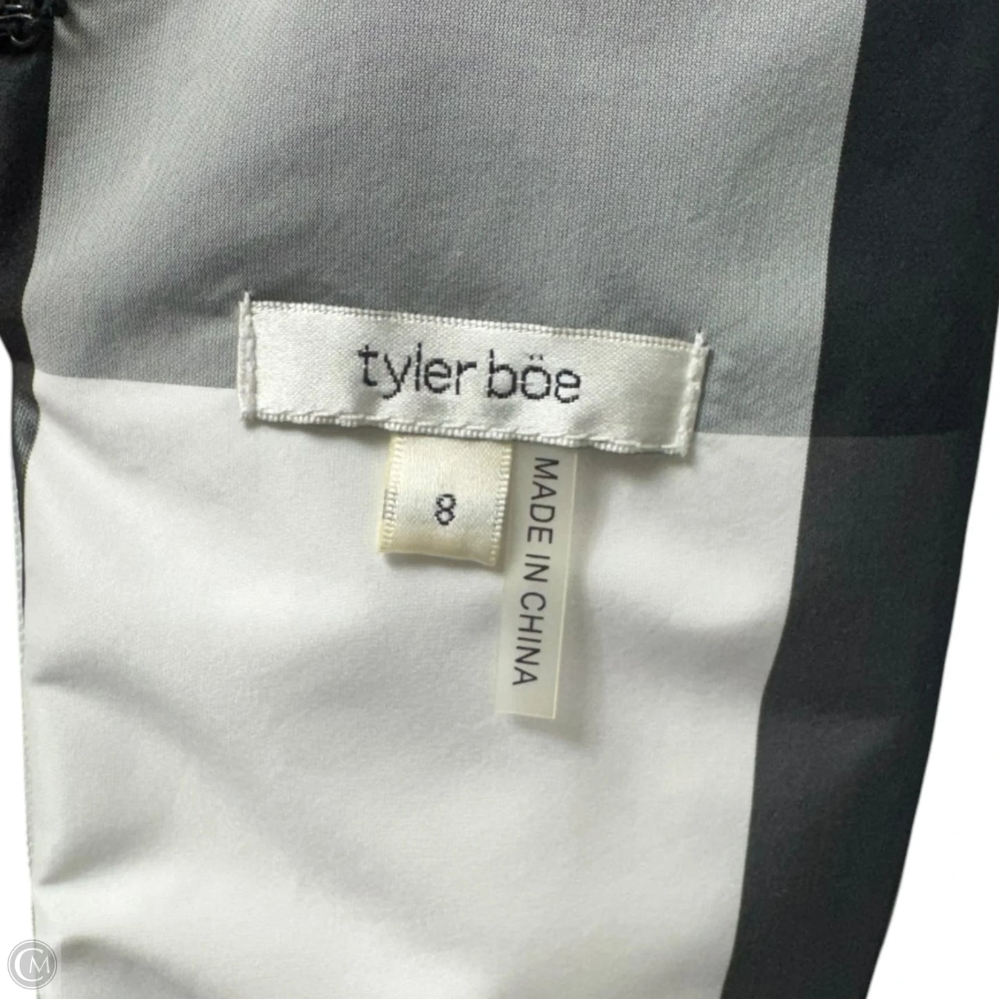 Penelope Bow Gingham Taffeta Dress Casual Short By Tyler Boe In Checkered Pattern, Size: 8
