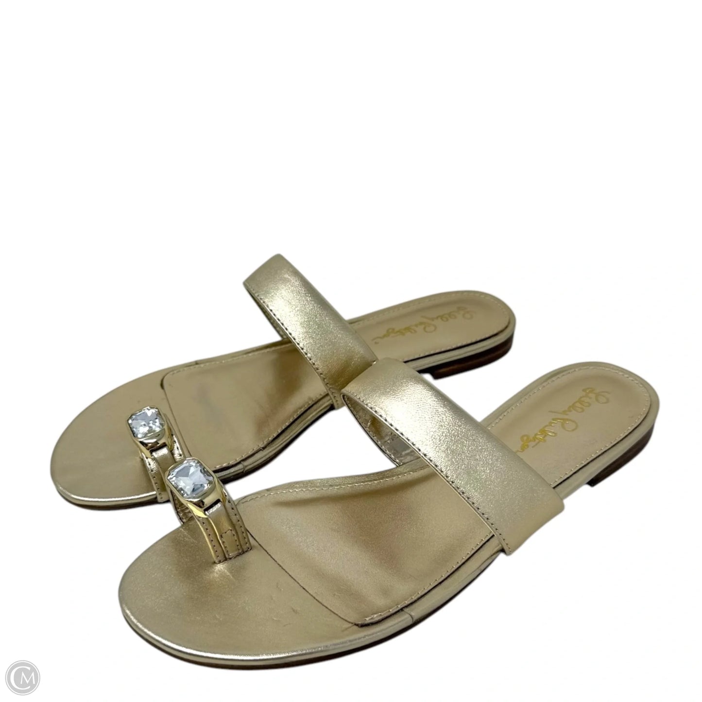Callie Sandals Designer By Lilly Pulitzer In Gold, Size: 7.5