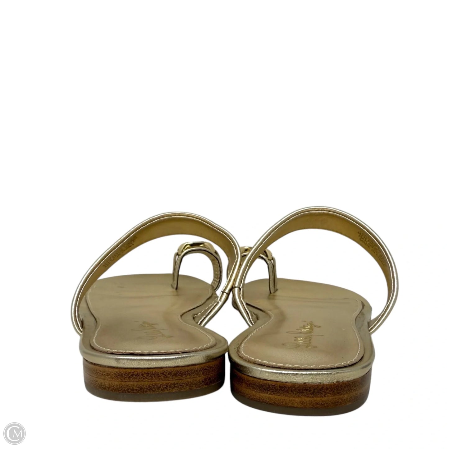 Callie Sandals Designer By Lilly Pulitzer In Gold, Size: 7.5