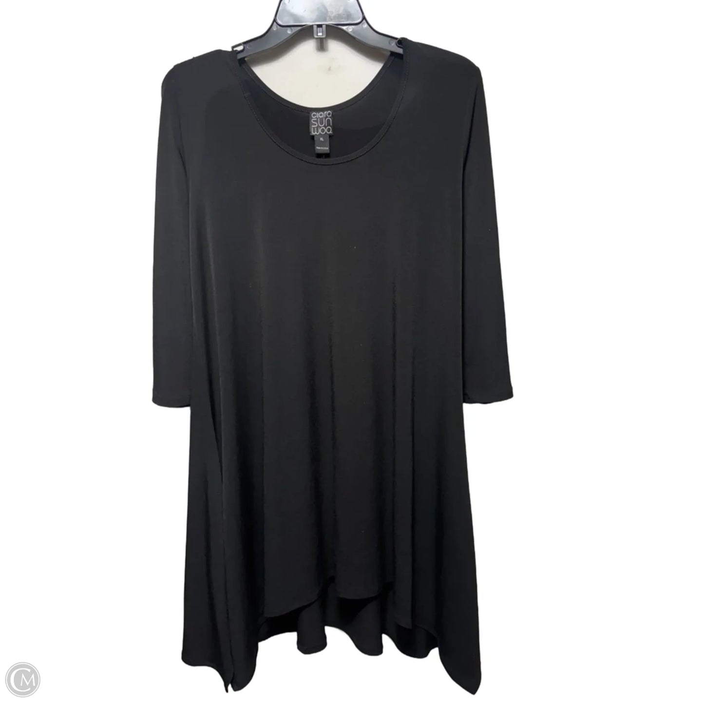 Tunic Long Sleeve By Clara Sun Woo In Black, Size: Xl