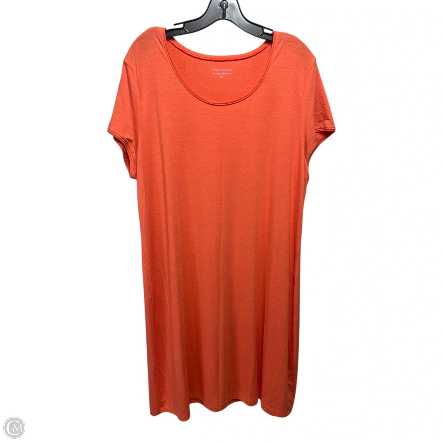 Dress Casual Midi By Travelsmith In Orange, Size: Xl