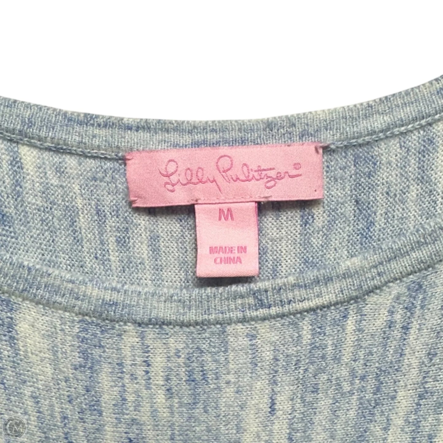 Jupiter Sweater Dress Designer By Lilly Pulitzer In Lapis Blue Space Dye, Size: M