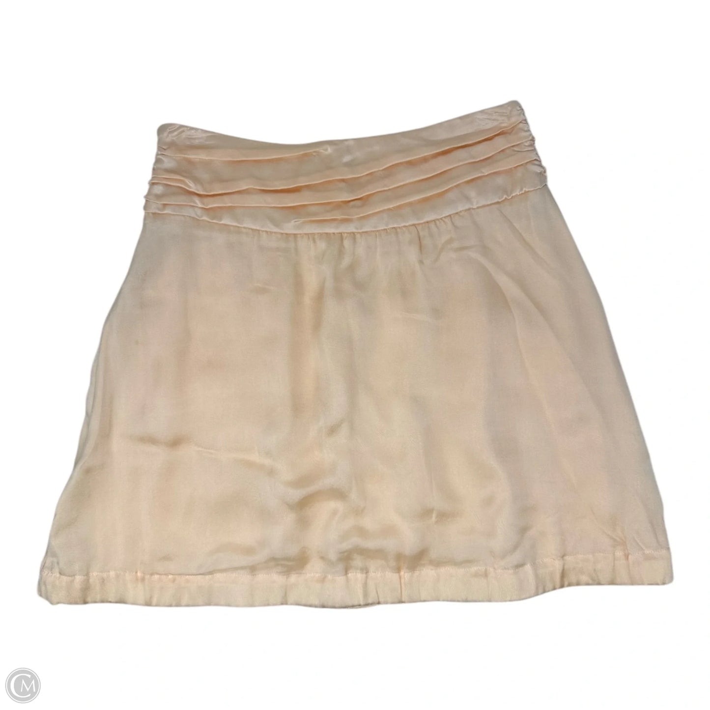 Silk Skirt By Emporio Armani In Peach, Size: 6