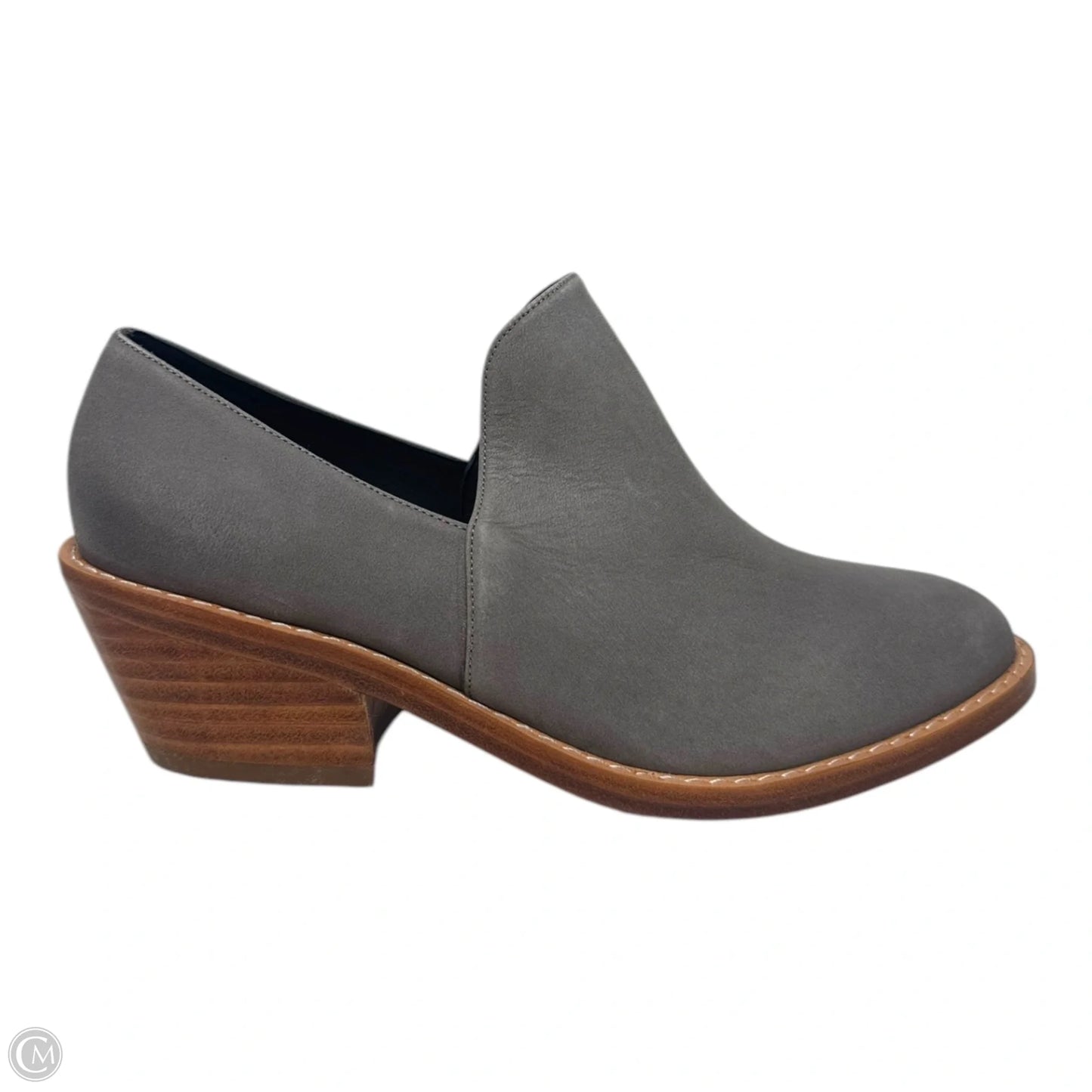 Elise Leather Boots Ankle Flats By Fortress of Inca In Grey, Size: 6