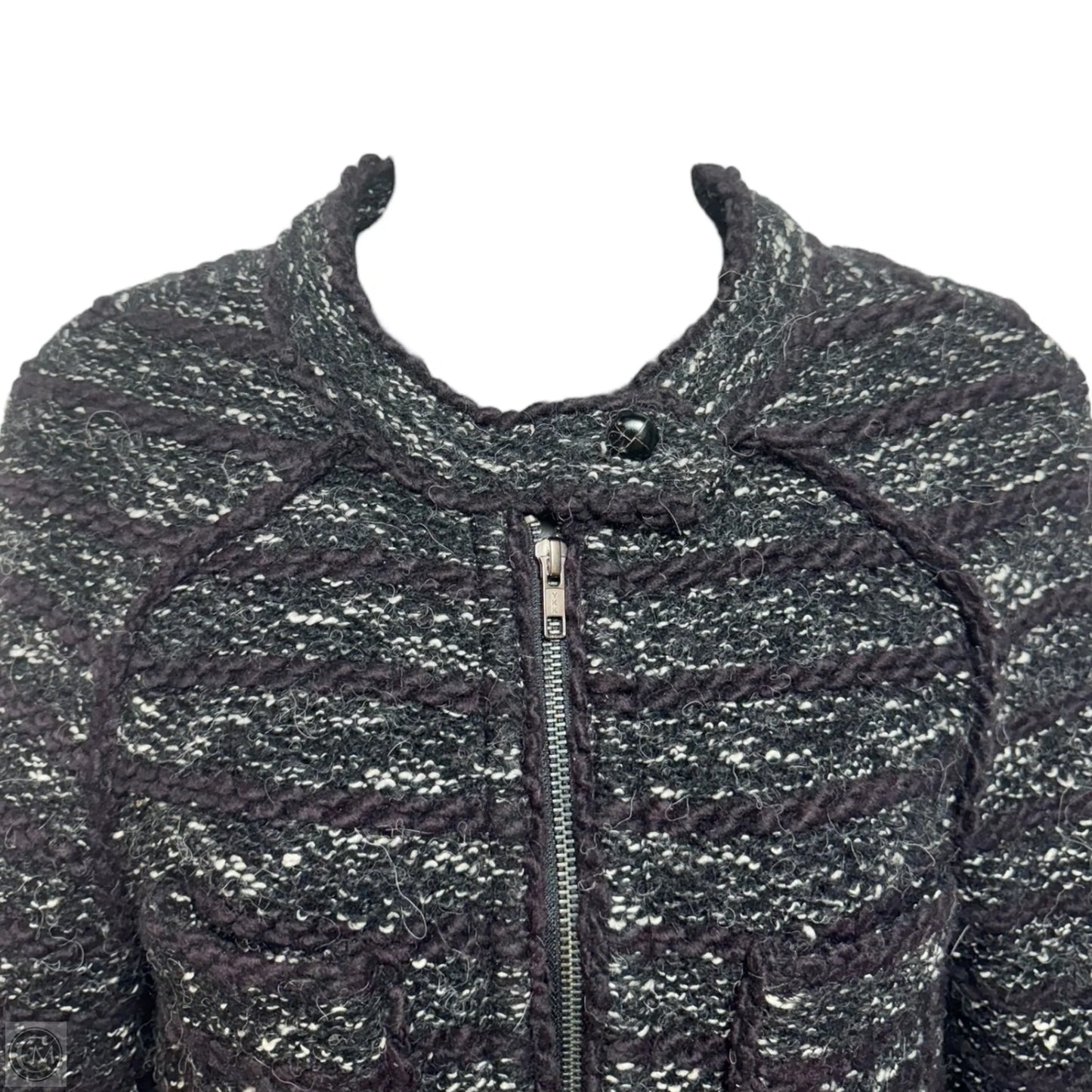 Wool Blend Blazer Designer By Isabel Marant Etoile In Grey, Size: 4