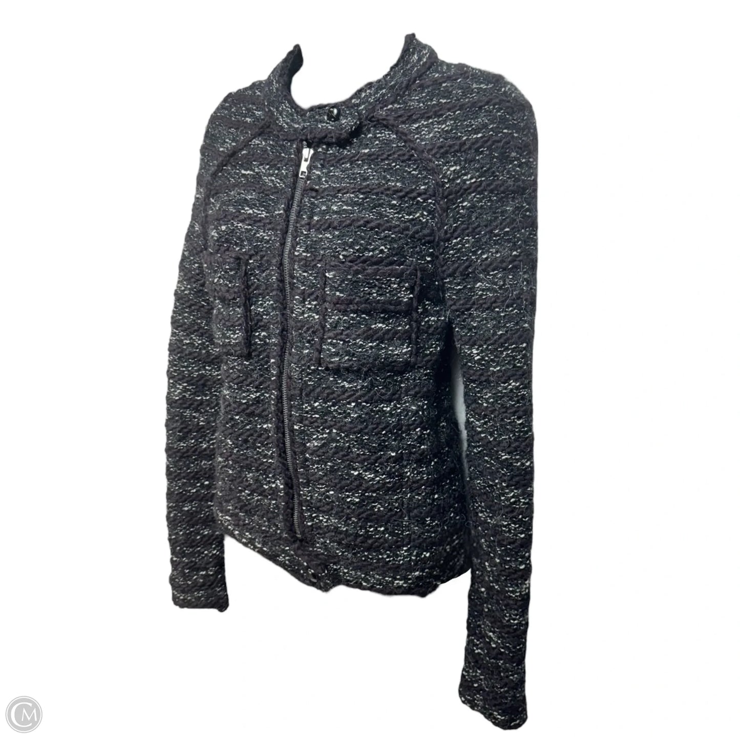 Wool Blend Blazer Designer By Isabel Marant Etoile In Grey, Size: 4