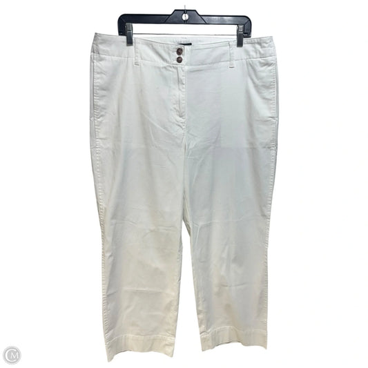 Pants Cropped By Talbots In Cream, Size: 16