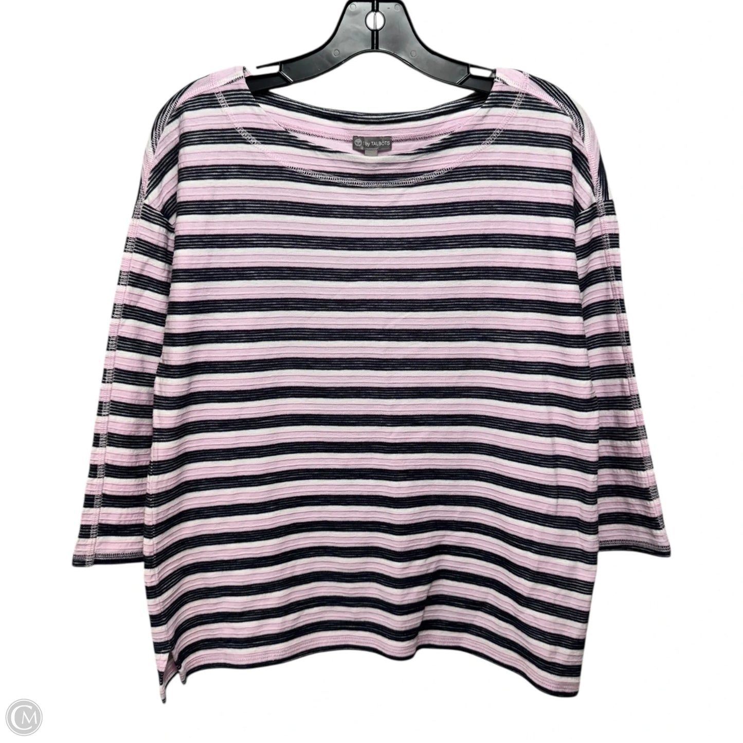 Top Long Sleeve By Talbots In Striped Pattern, Size: S