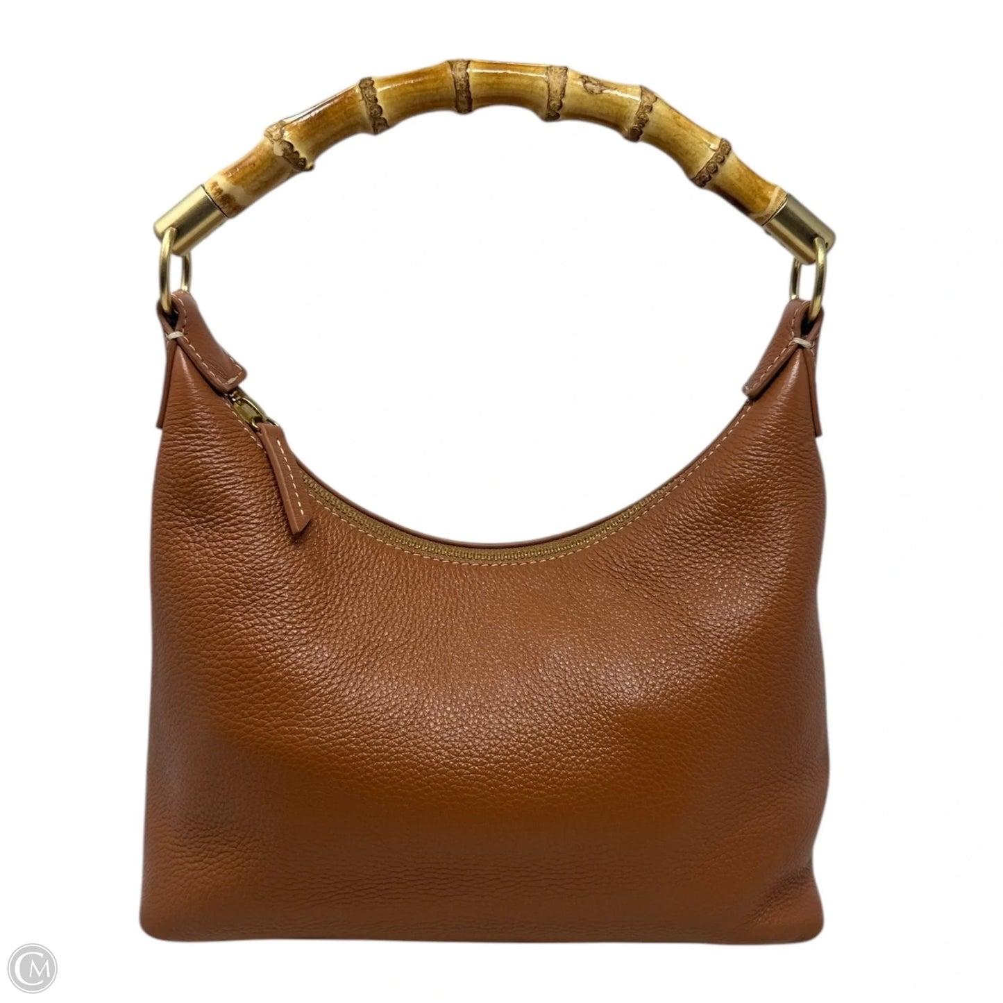 Folly Bamboo Handle Handbag Leather By J Mclaughlin, Size: Medium