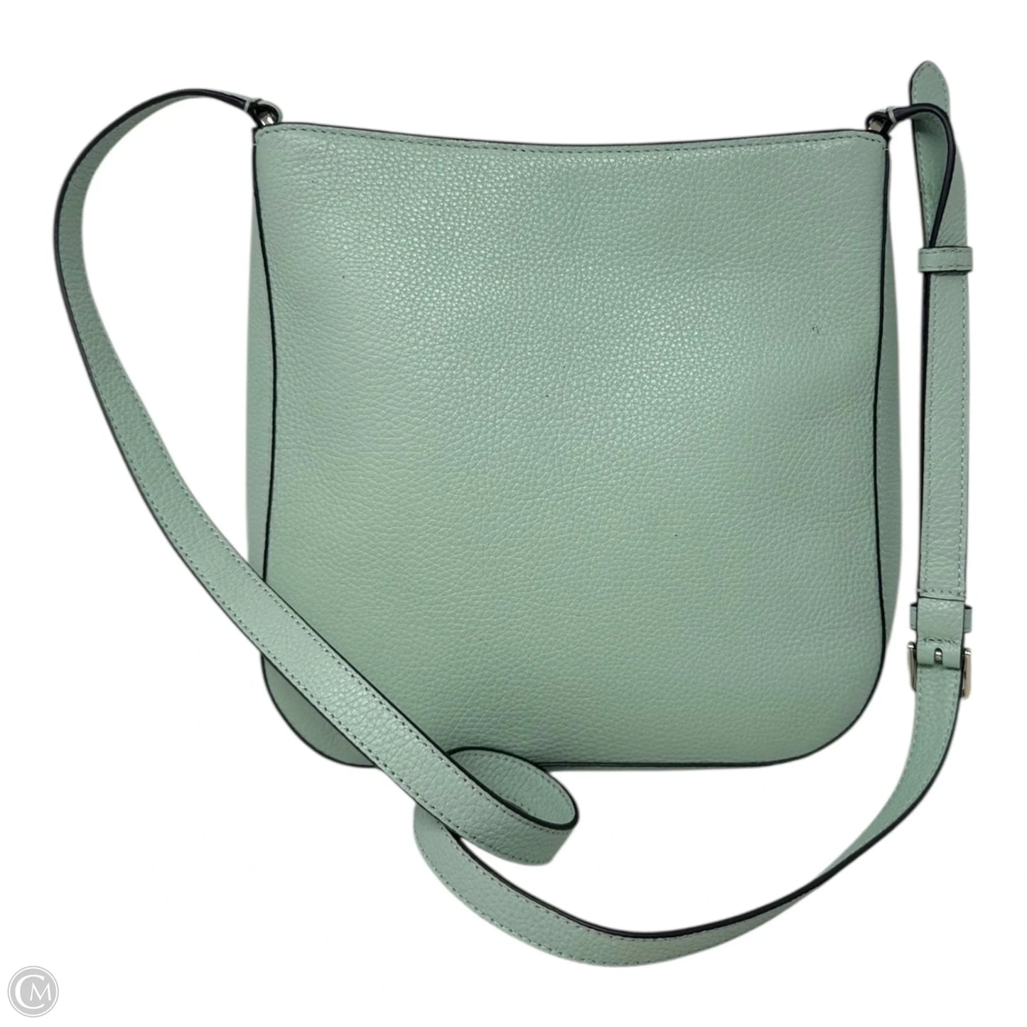 Leila Top Zip Crossbody Designer By Kate Spade In Seawater Pebbled Leather, Size: Medium