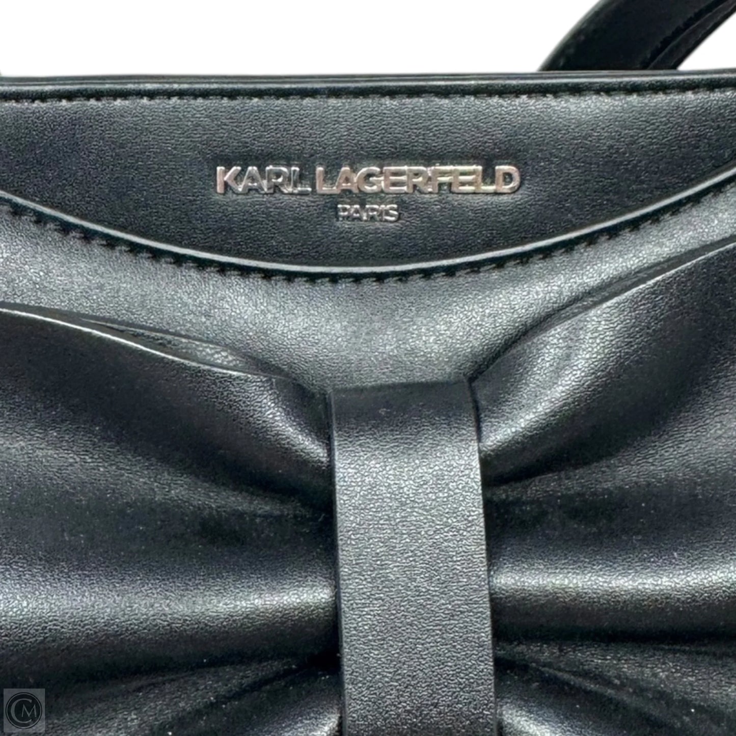 Bow Tote Designer By Karl Lagerfeld, Size: Large