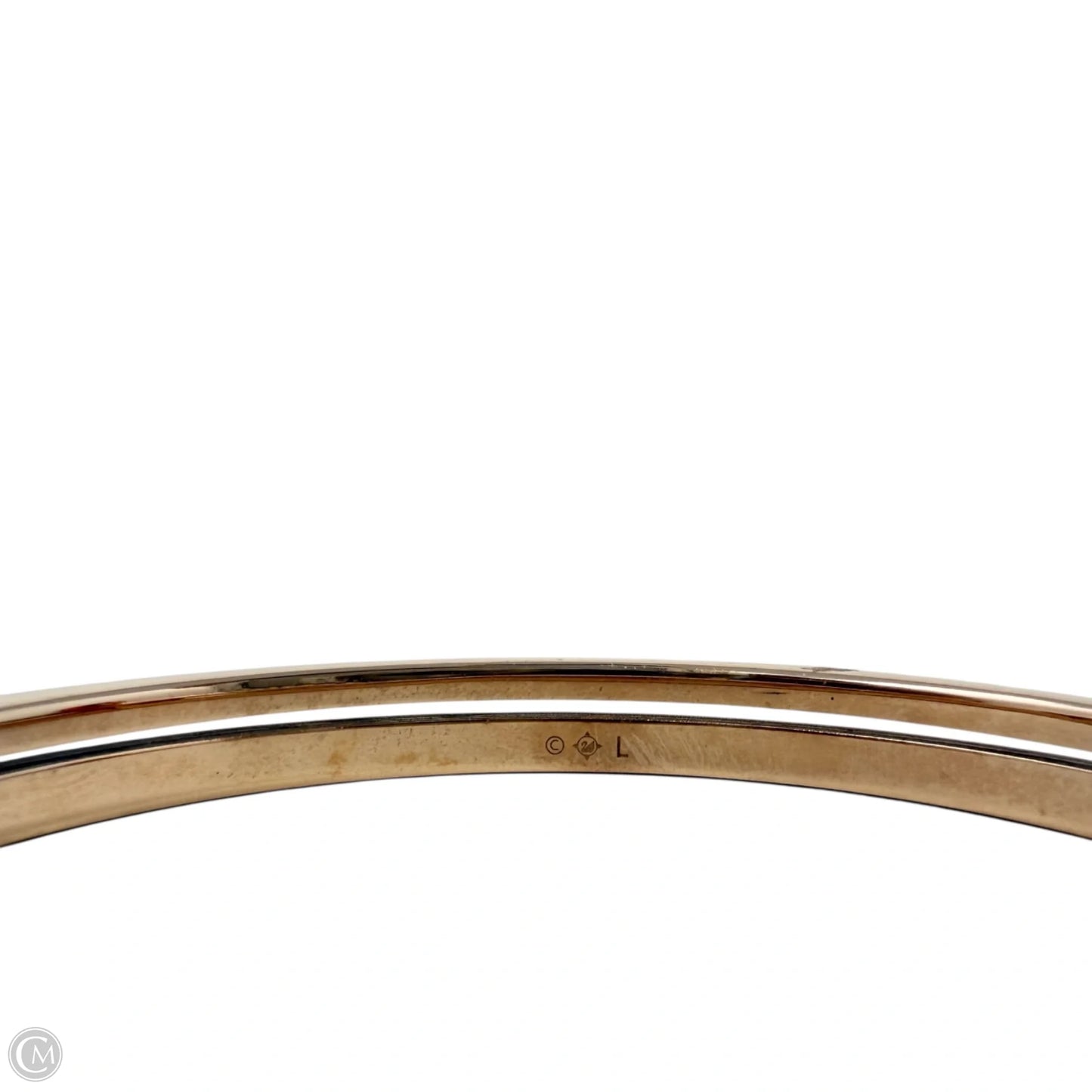 White Rose-Gold Plated Thrilling Bangle Bracelet By Swarovski