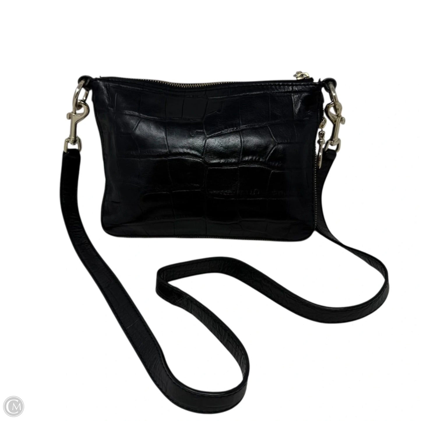 Croc-Embossed Convertible Leather Crossbody By Cole-haan, Size: Small