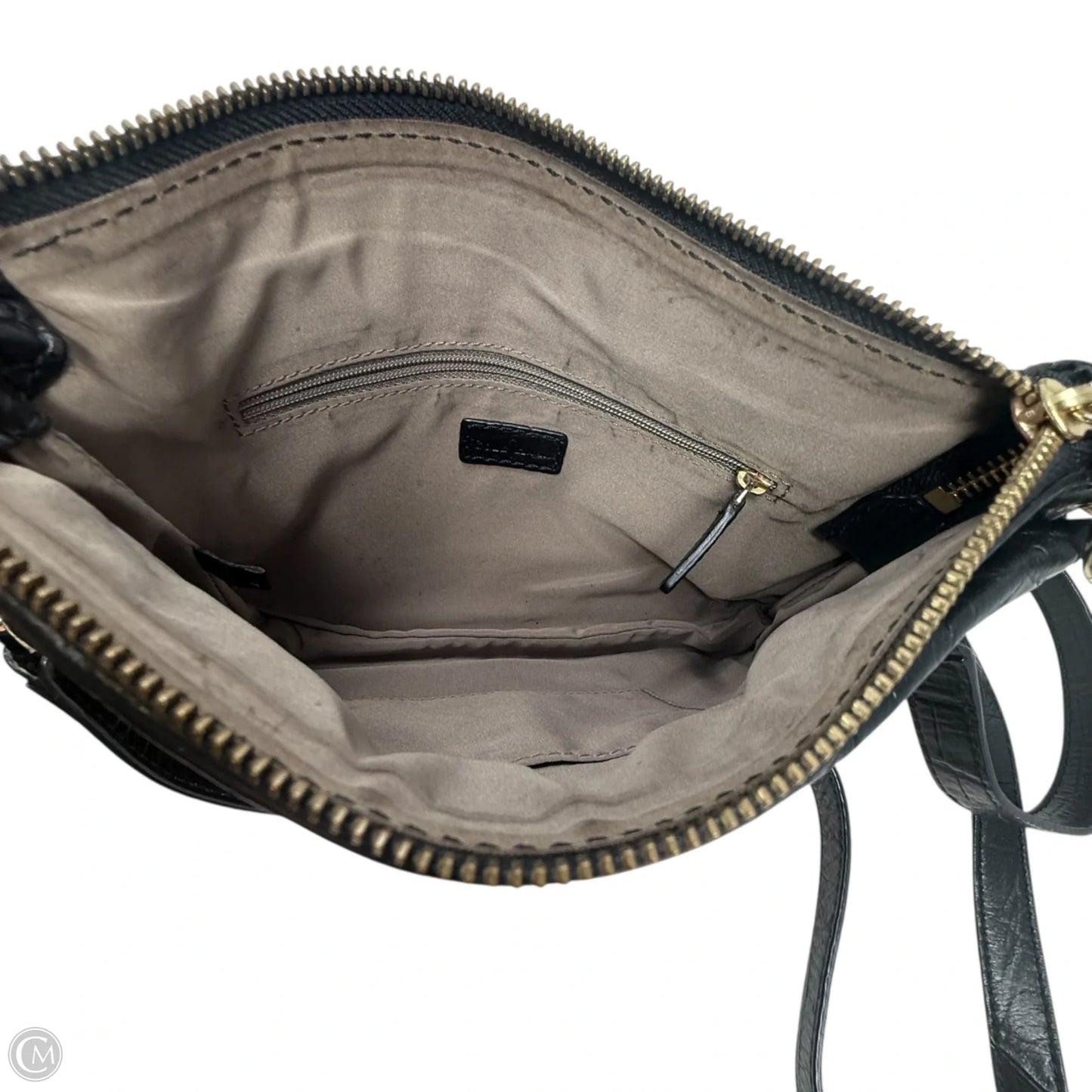 Croc-Embossed Convertible Leather Crossbody By Cole-haan, Size: Small