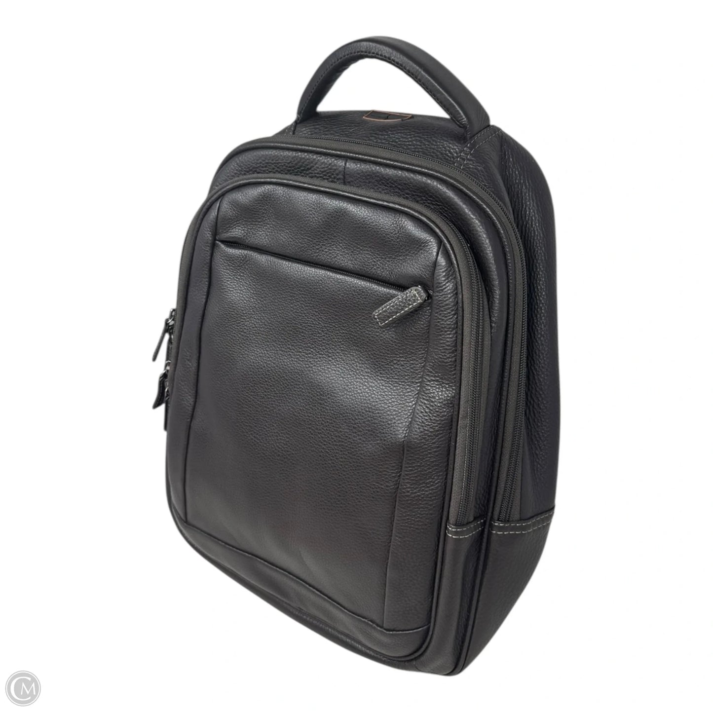 Bomber Jacket Leather Backpack By Levenger, Size: Large