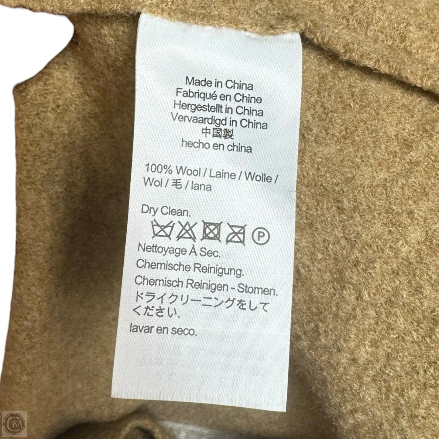 Boiled Wool Belted Coat By J. Crew In Tan, Size: 8