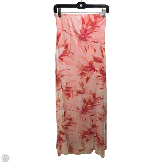 Mesh Skirt Maxi By See You Monday In Orange, Size: M