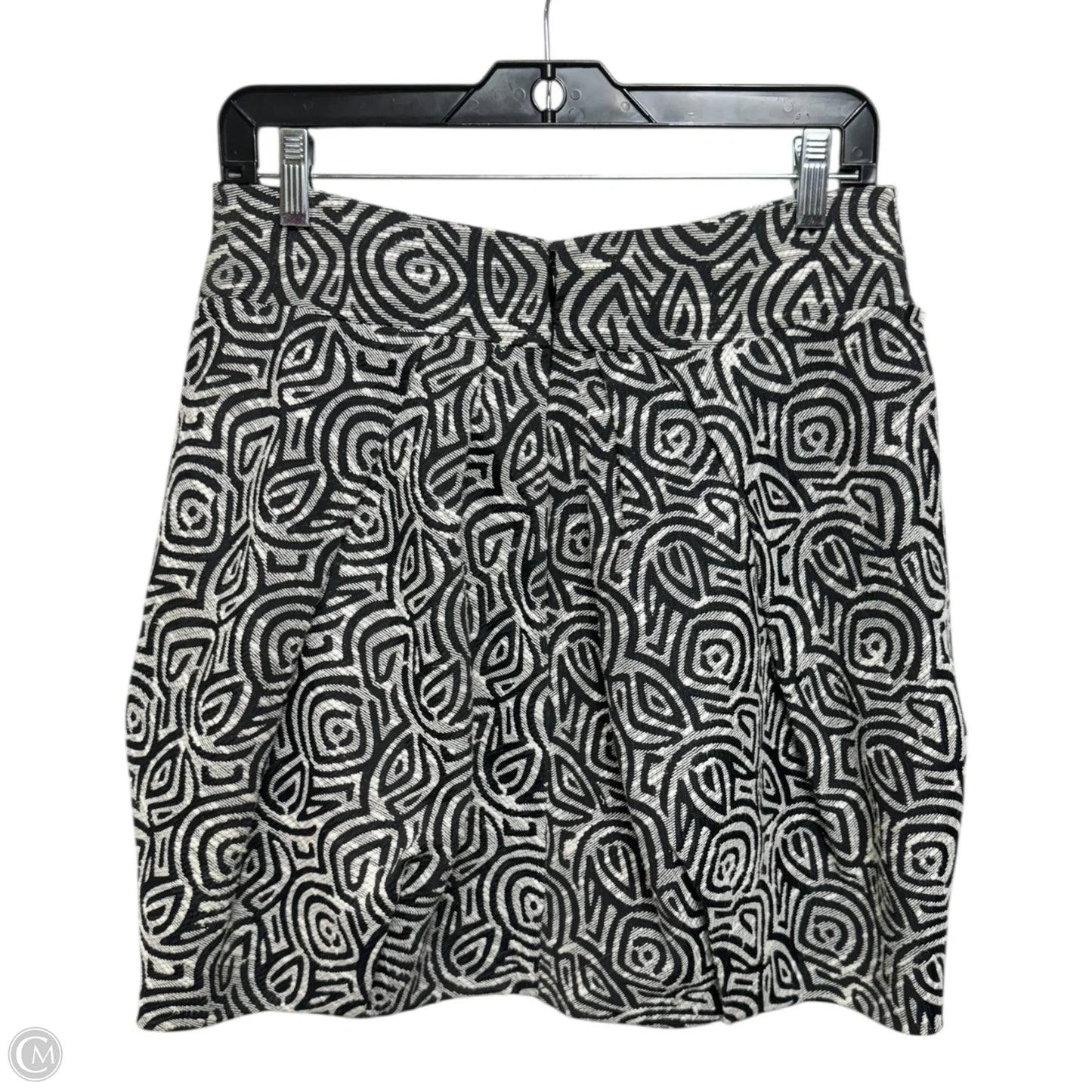 Skirt Mini & Short By Eva Franco In Black & Cream, Size: 6