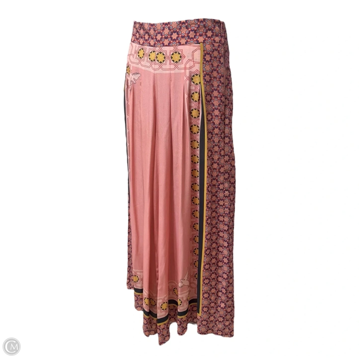 Silk Wide Leg Pants By Carolina K In Peach, Size: M