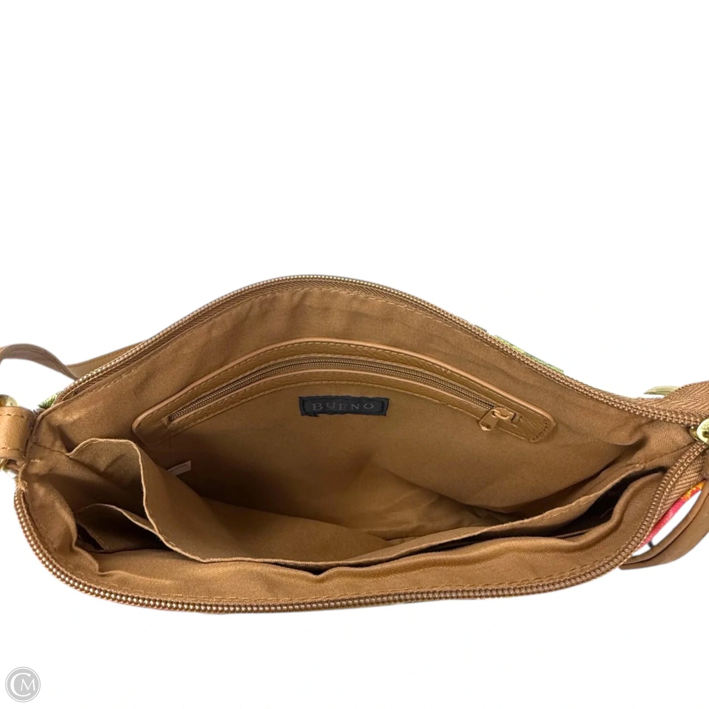 Floral Pocket Front Shoulder Bag By Bueno, Size: Medium