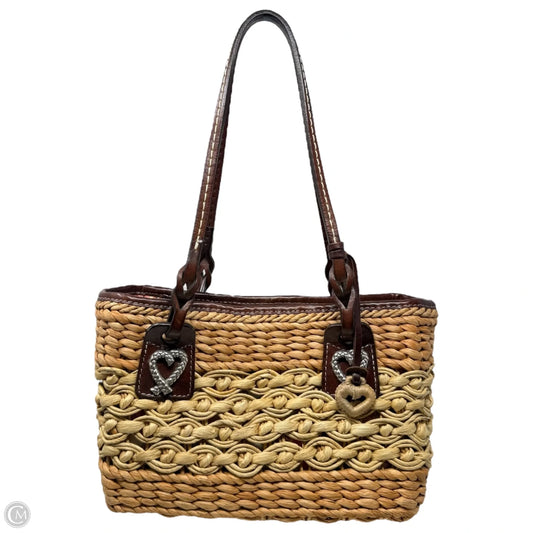 Shelie Woven Straw Bag With Heart Charm By Brighton, Size: Small