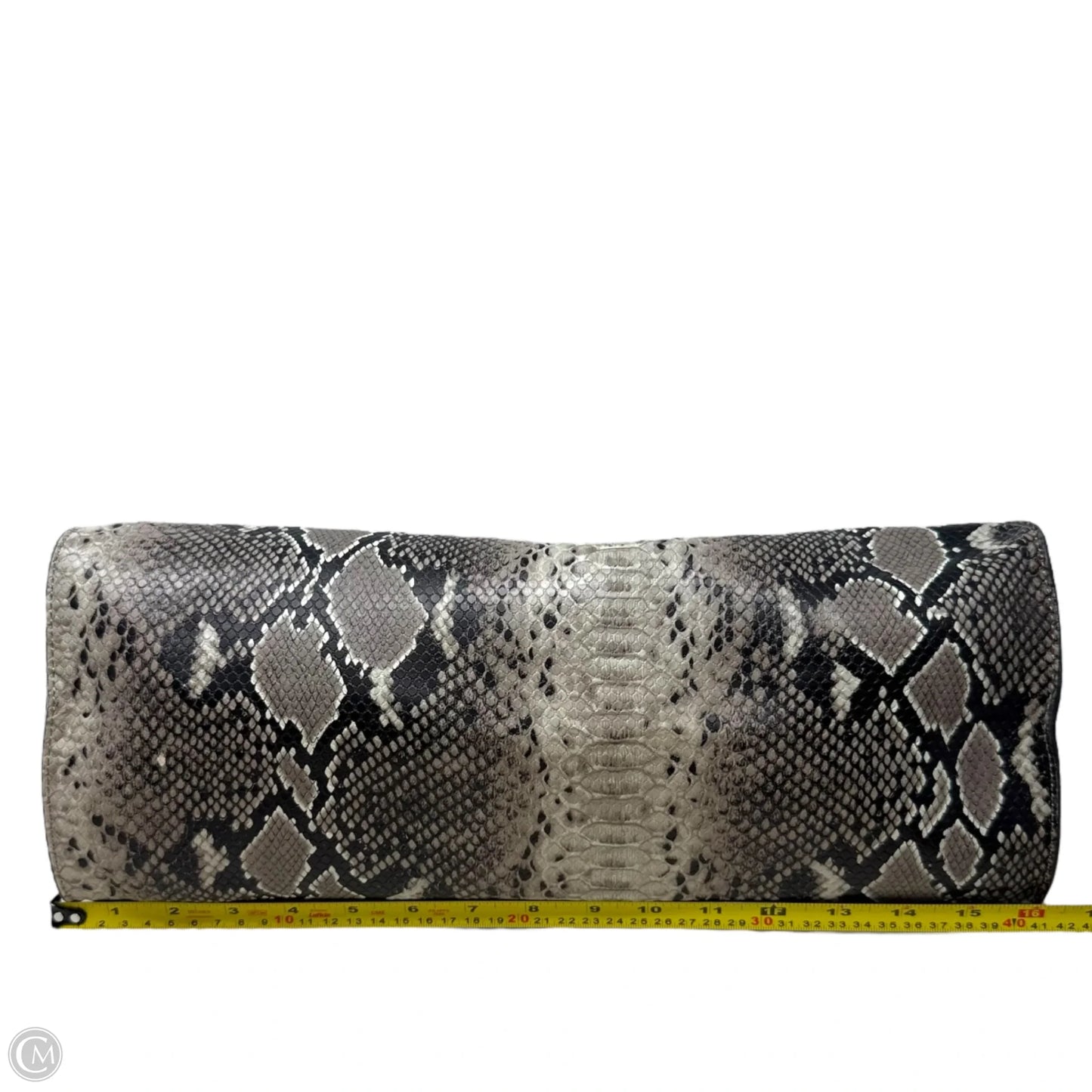 Snake Print Tote By Bass, Size: Large