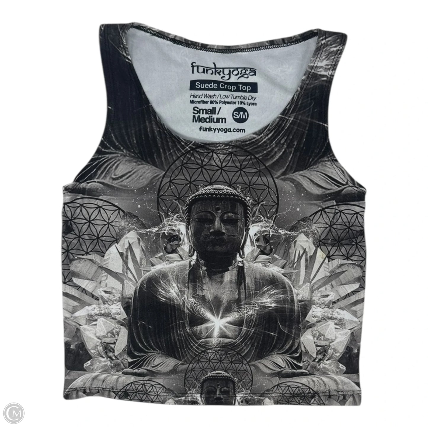 Athletic Tank Top By Funky Yoga In Grey, Size: S