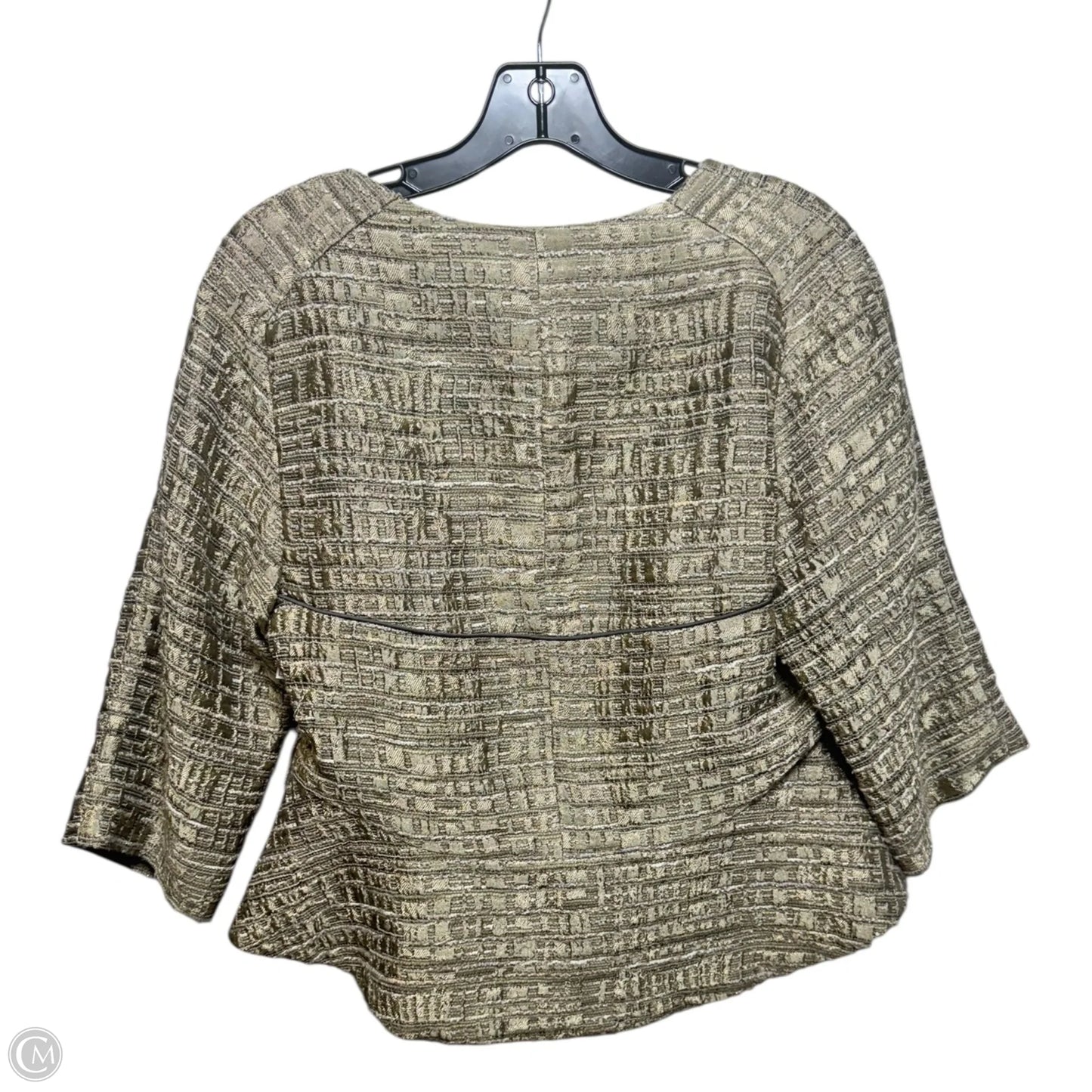 Textured Blazer By Aysha In Green, Size: 10