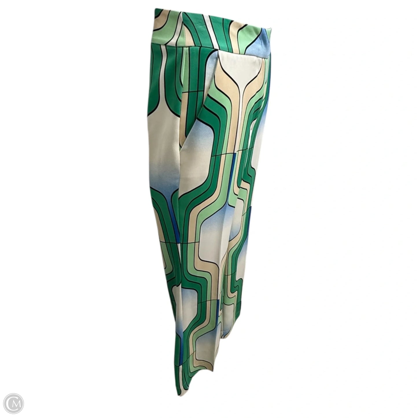Addirsi Patterned Trousers By Marella In Bright Green, Size: 6