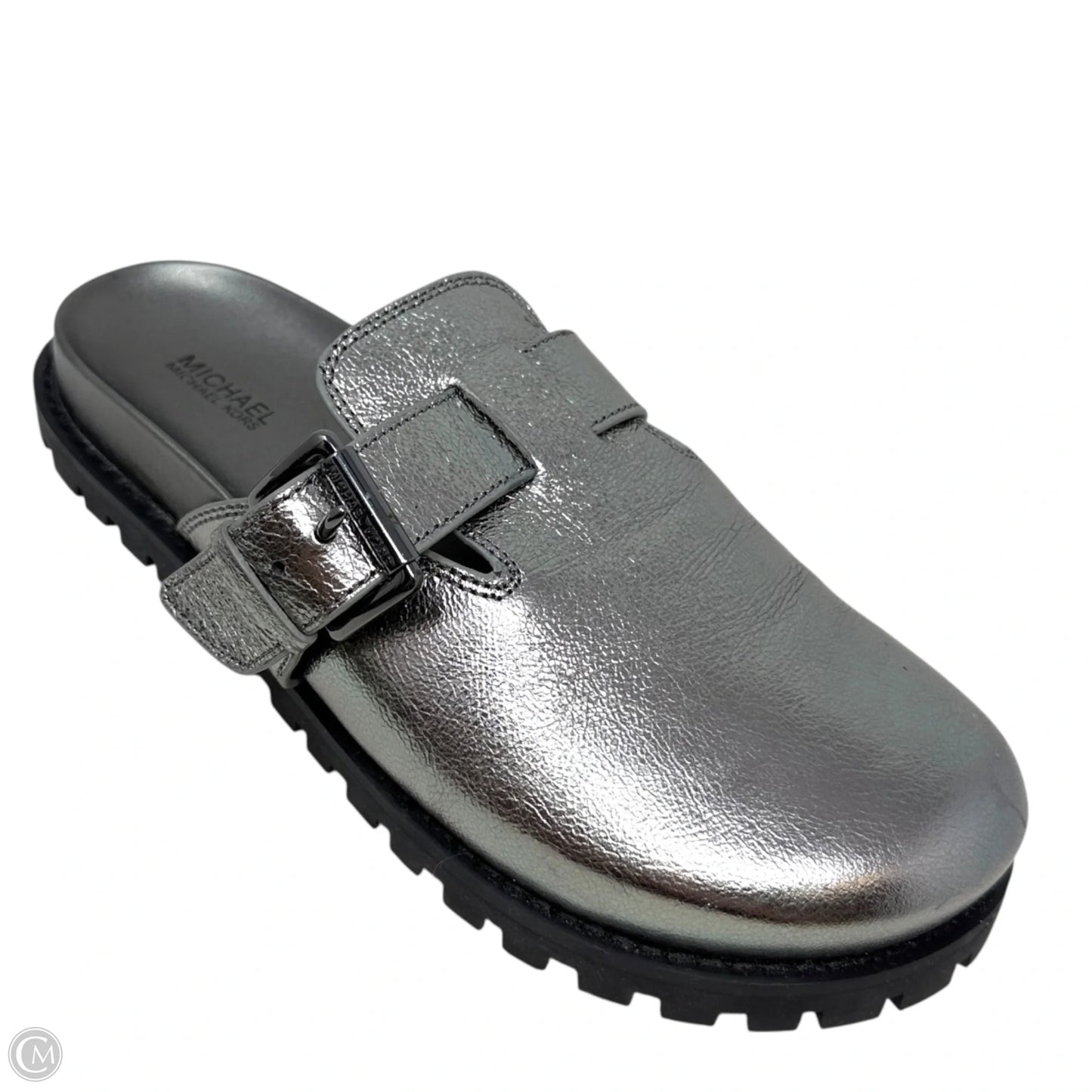 Judd Slip-On Clog Flats By Michael By Michael Kors In Silver, Size: 7.5