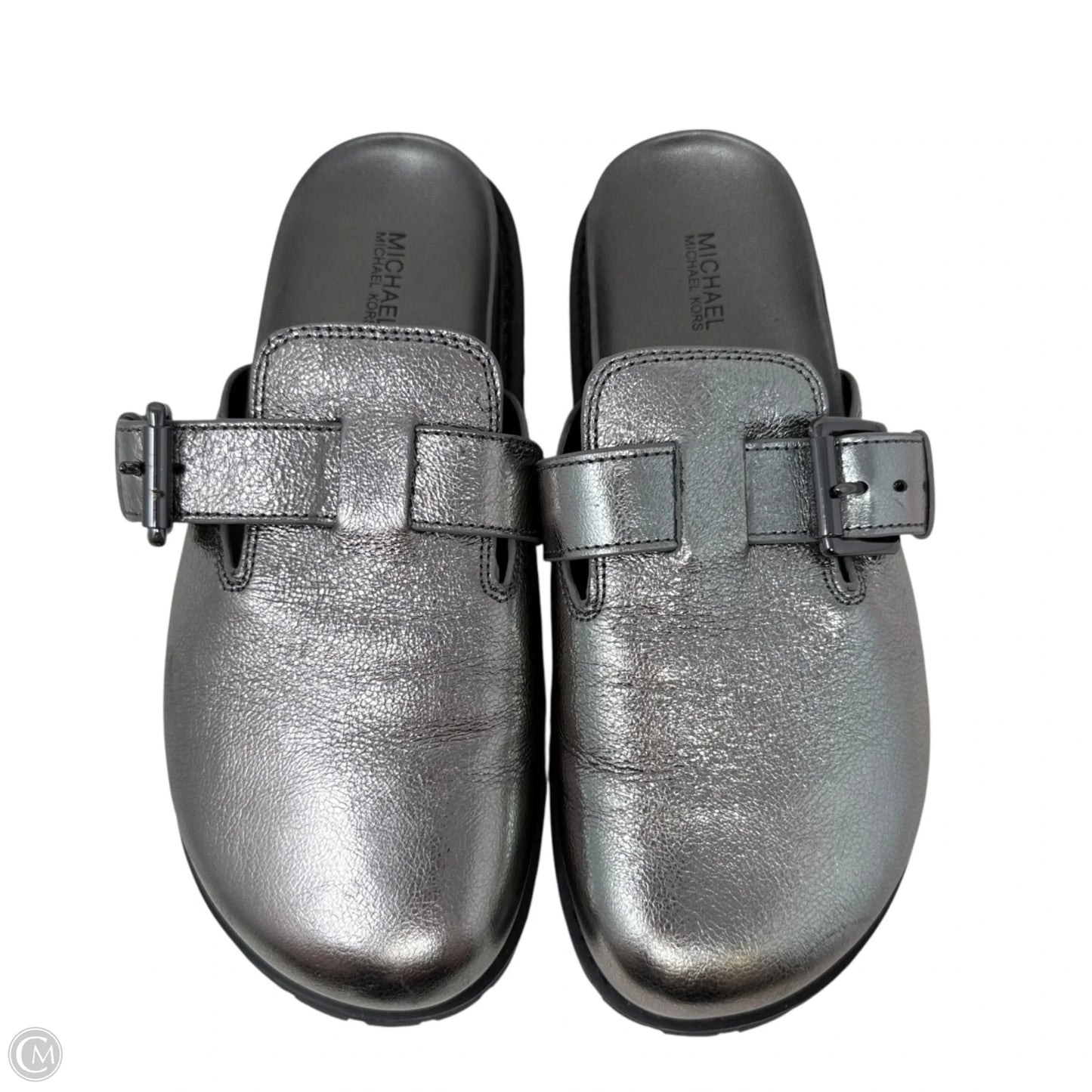 Judd Slip-On Clog Flats By Michael By Michael Kors In Silver, Size: 7.5