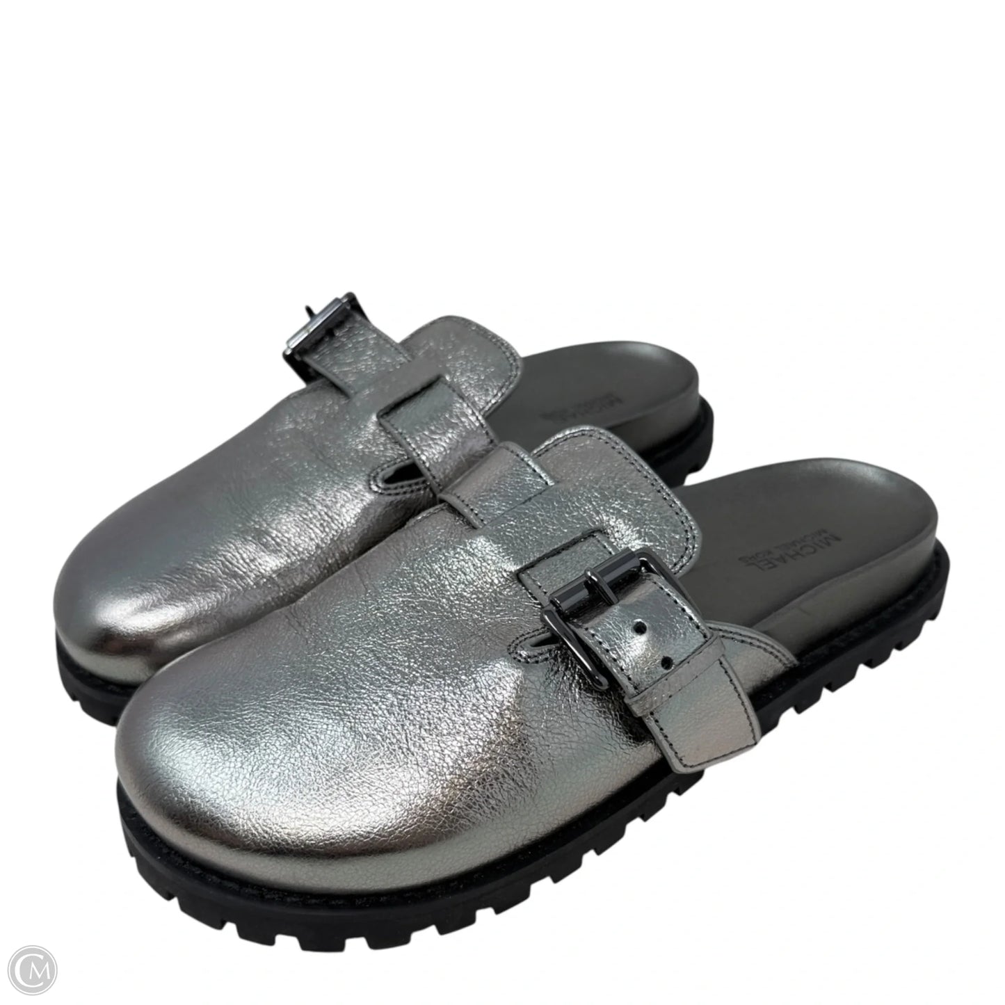 Judd Slip-On Clog Flats By Michael By Michael Kors In Silver, Size: 7.5