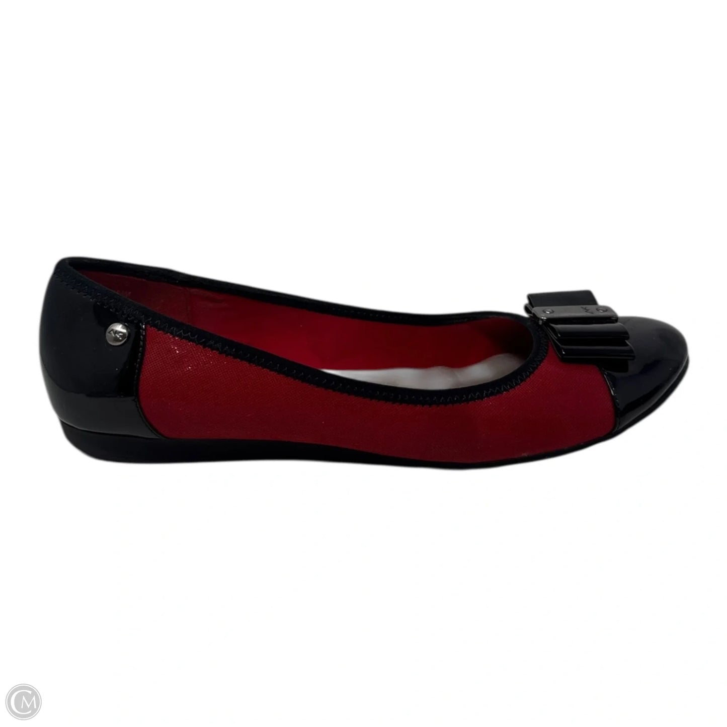 Patent Cap Toe Shoes Flats By Anne Klein Sport In Black, Size: 10.5