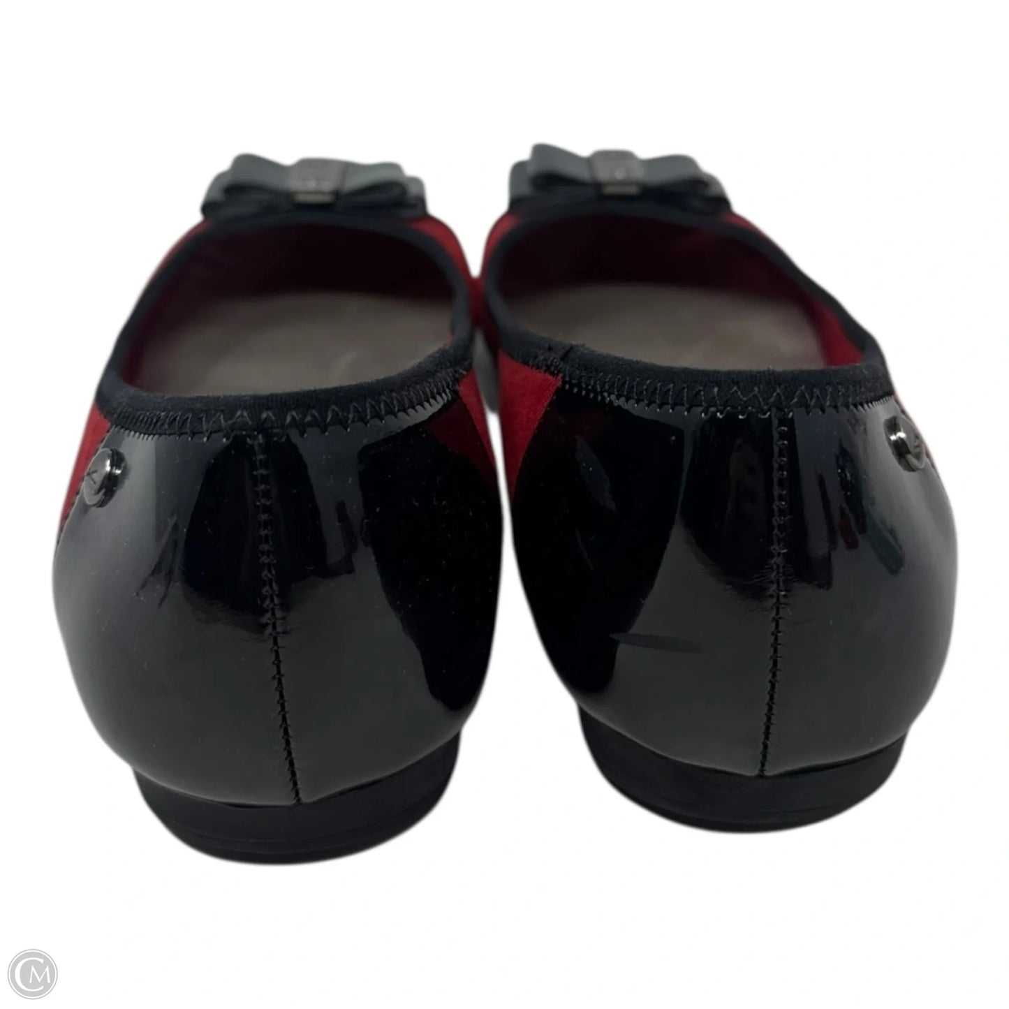 Patent Cap Toe Shoes Flats By Anne Klein Sport In Black, Size: 10.5