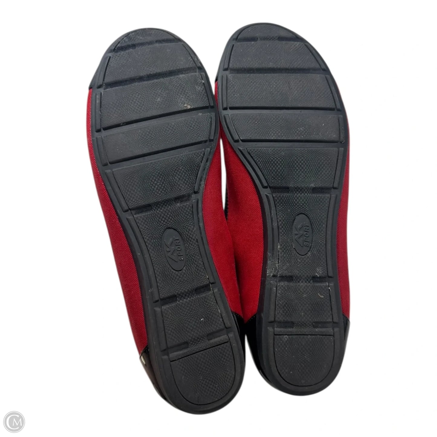 Patent Cap Toe Shoes Flats By Anne Klein Sport In Black, Size: 10.5