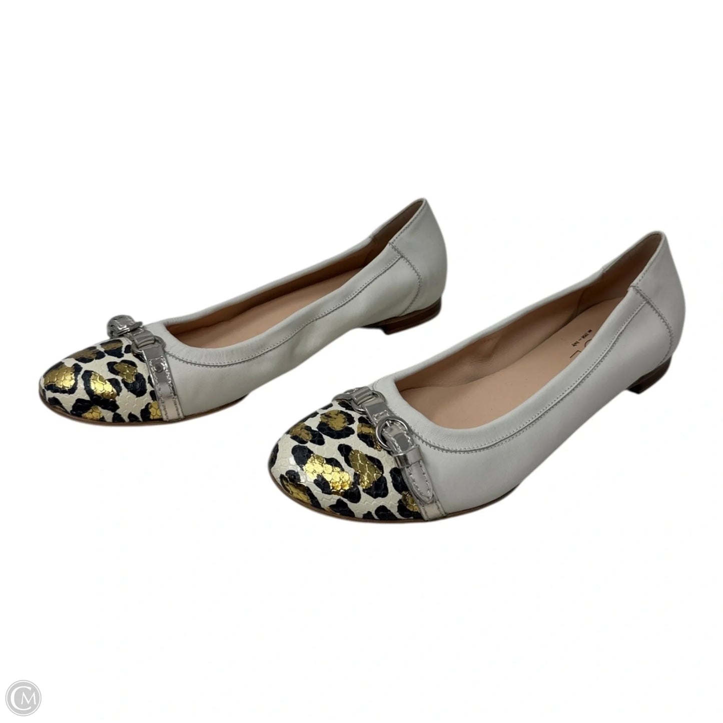 Monika Cap Toe Shoes Flats By Agl In Animal Print, Size: 12