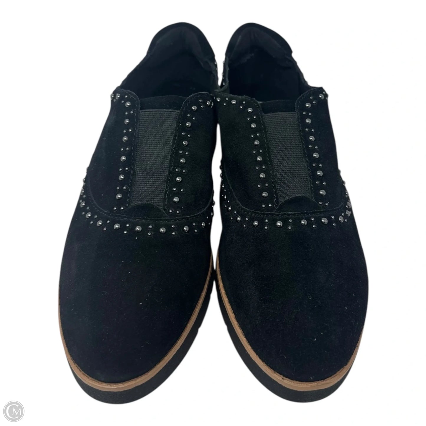 Studded Slip On Shoes Flats By Anne Klein In Black, Size: 10.5