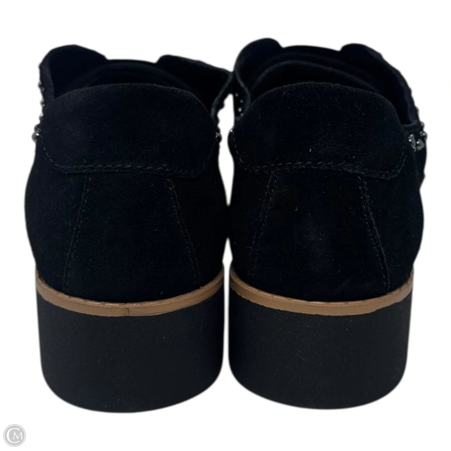 Studded Slip On Shoes Flats By Anne Klein In Black, Size: 10.5