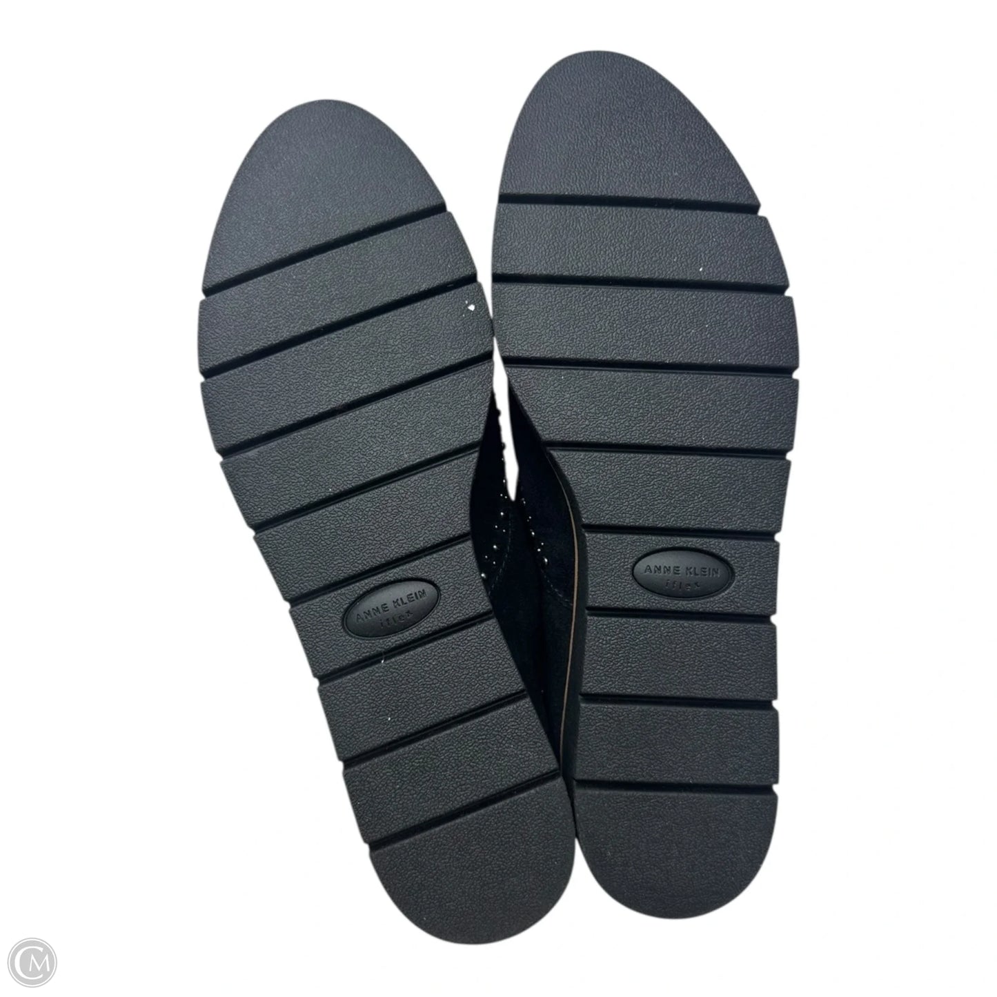 Studded Slip On Shoes Flats By Anne Klein In Black, Size: 10.5