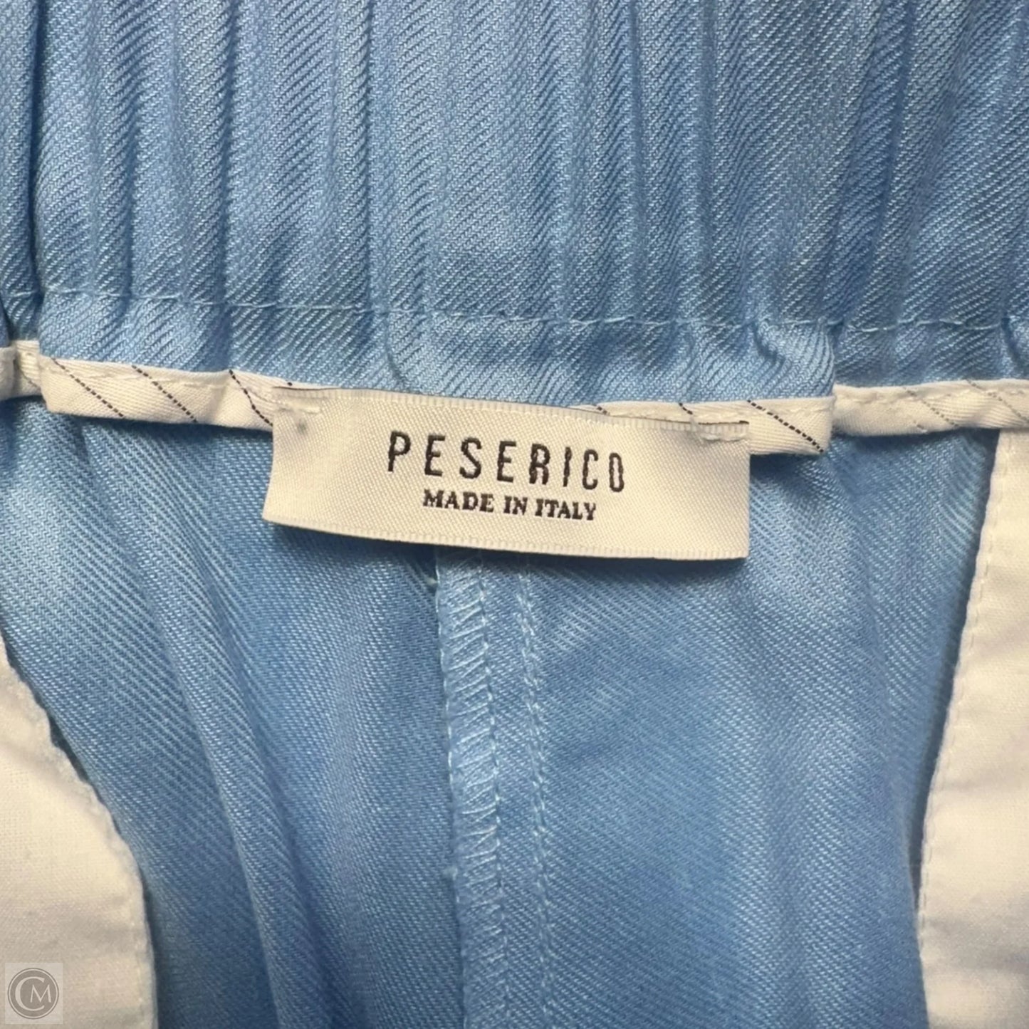 Pants Linen By Peserico In Blue, Size: M