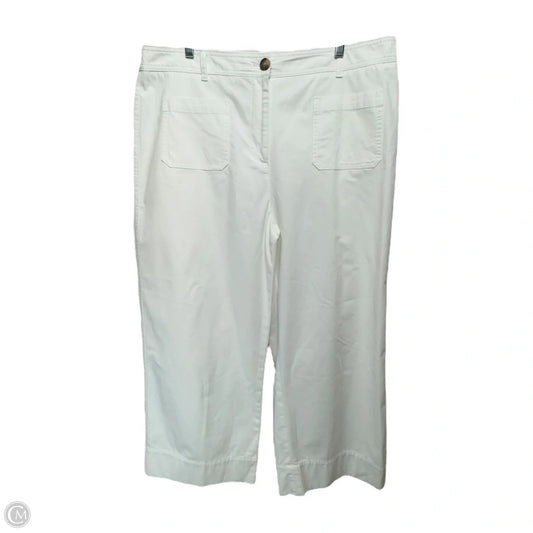 Pants Cropped By Talbots In White, Size: 16