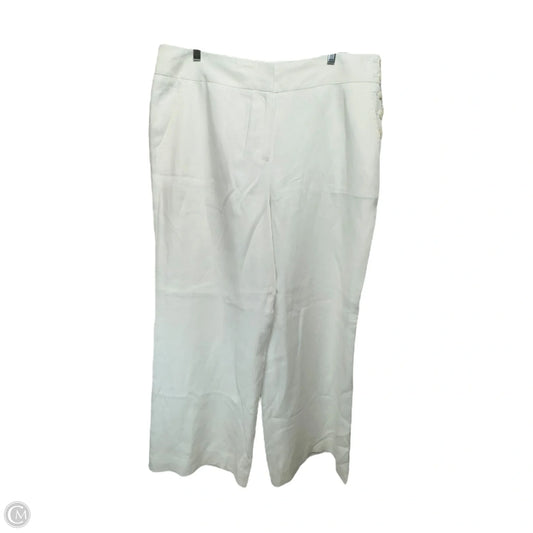 Pants Linen By Talbots In White, Size: 16