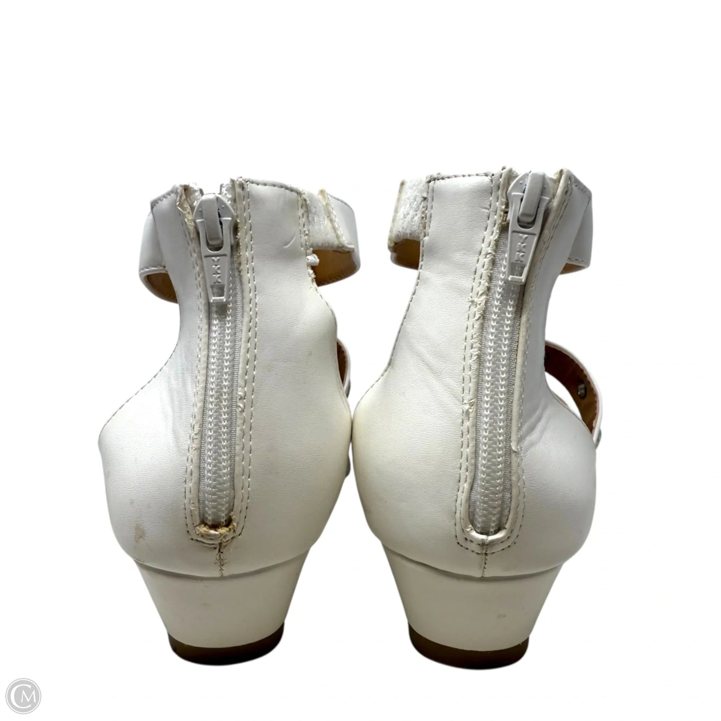 Caged Gladiator Sandals By Comfortview In White, Size: 11