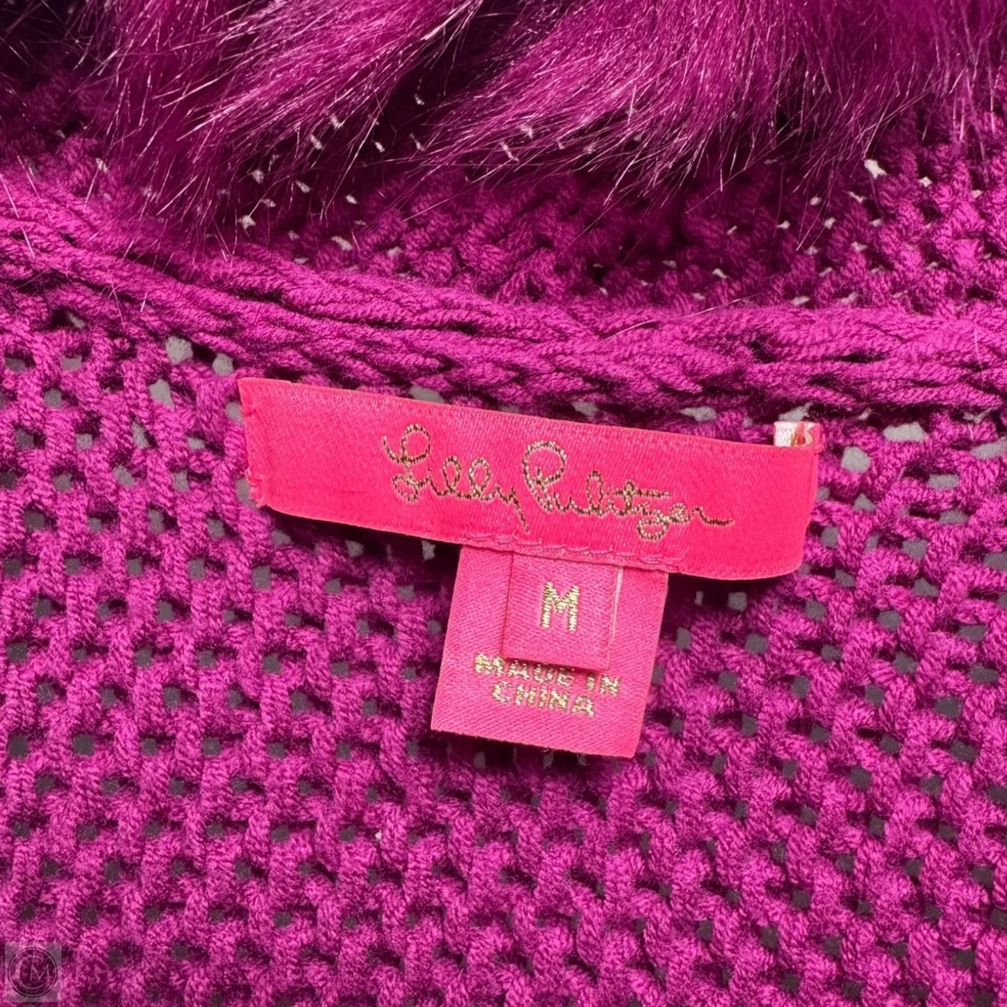 Torini Vest Designer By Lilly Pulitzer In Bordeaux Berry, Size: M