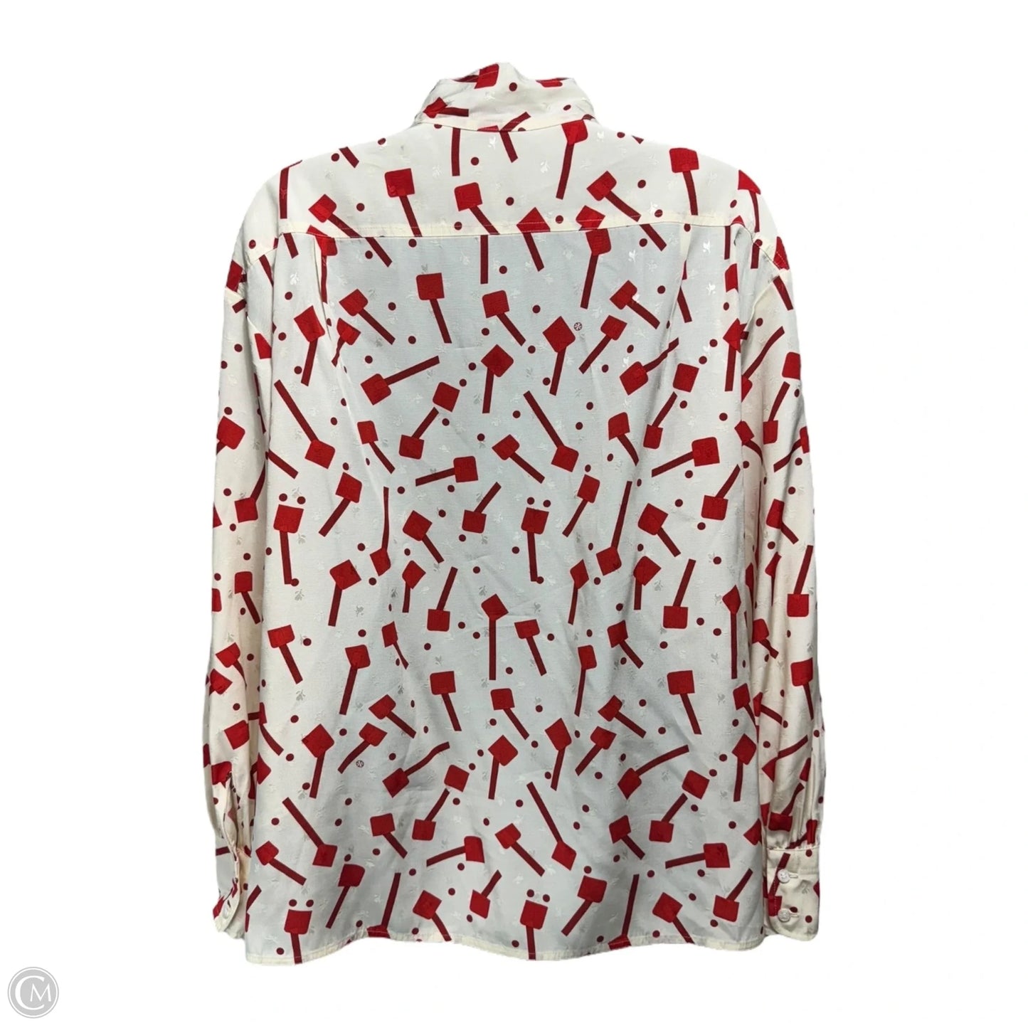 Lollipops Bow Top Designer By Tory Burch In Cream & Red, Size: 6