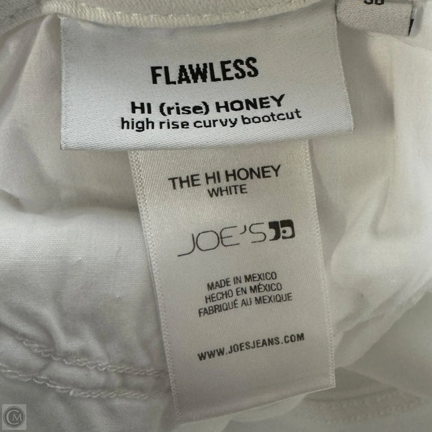 The Hi Honey High rise curvy bootcut jeans By Joes Jeans In White, Size: 10/30